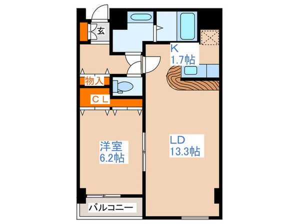 エクセレント平岸の物件間取画像